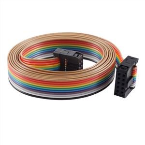 10 Pin 10 Way Connector Rainbow Ribbon Cable