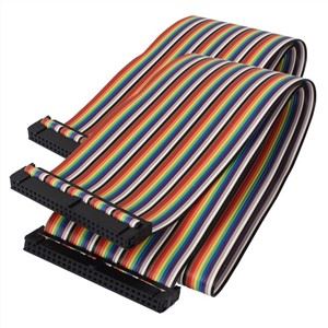 50 Pin 50 Way Connector Rainbow Ribbon Cable