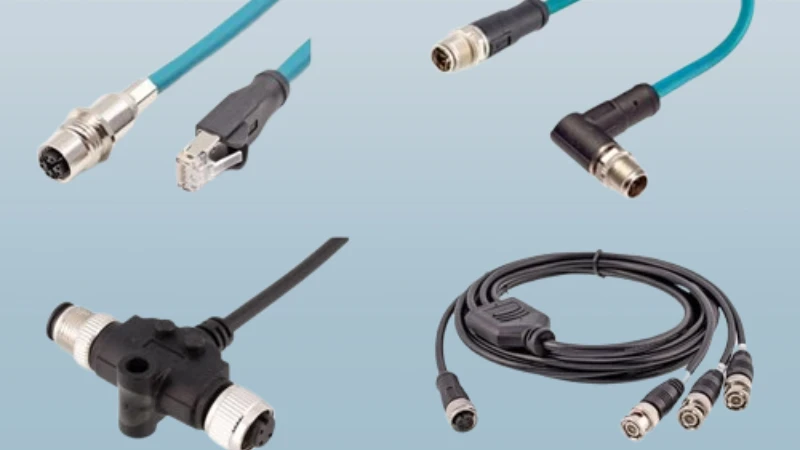 Industrial cable assembly with connectors Industrial cable assembly with connectors